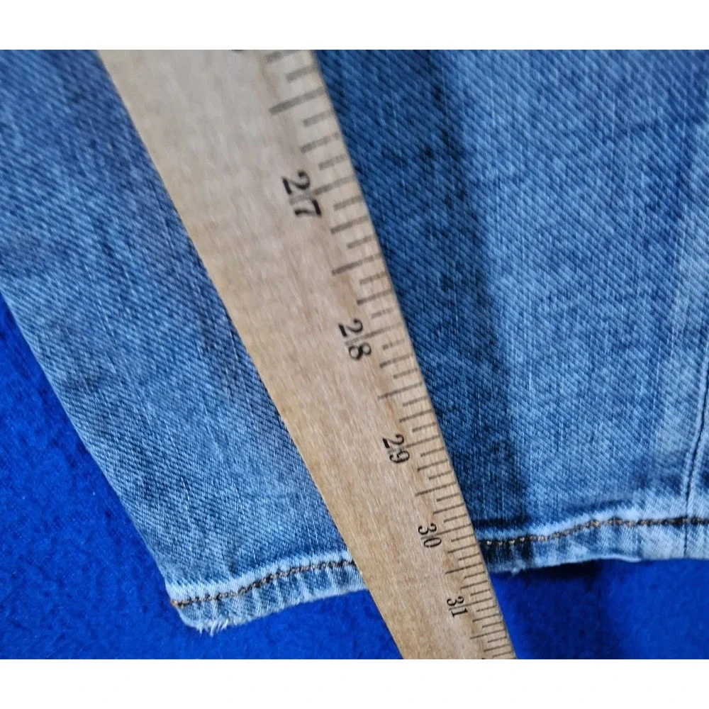 Art Meets Chaos Donwan Harrell Mens Distressed Skinny Jeans Blue Button Fly 38